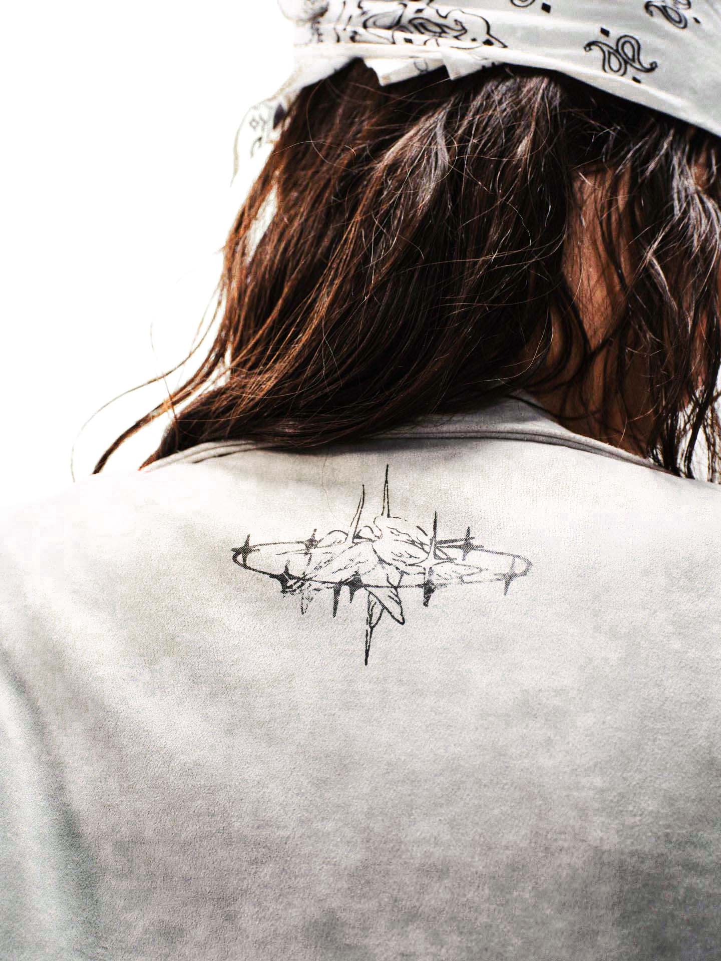 Wasteland Patchwork Graffiti Zip Up Jacket 