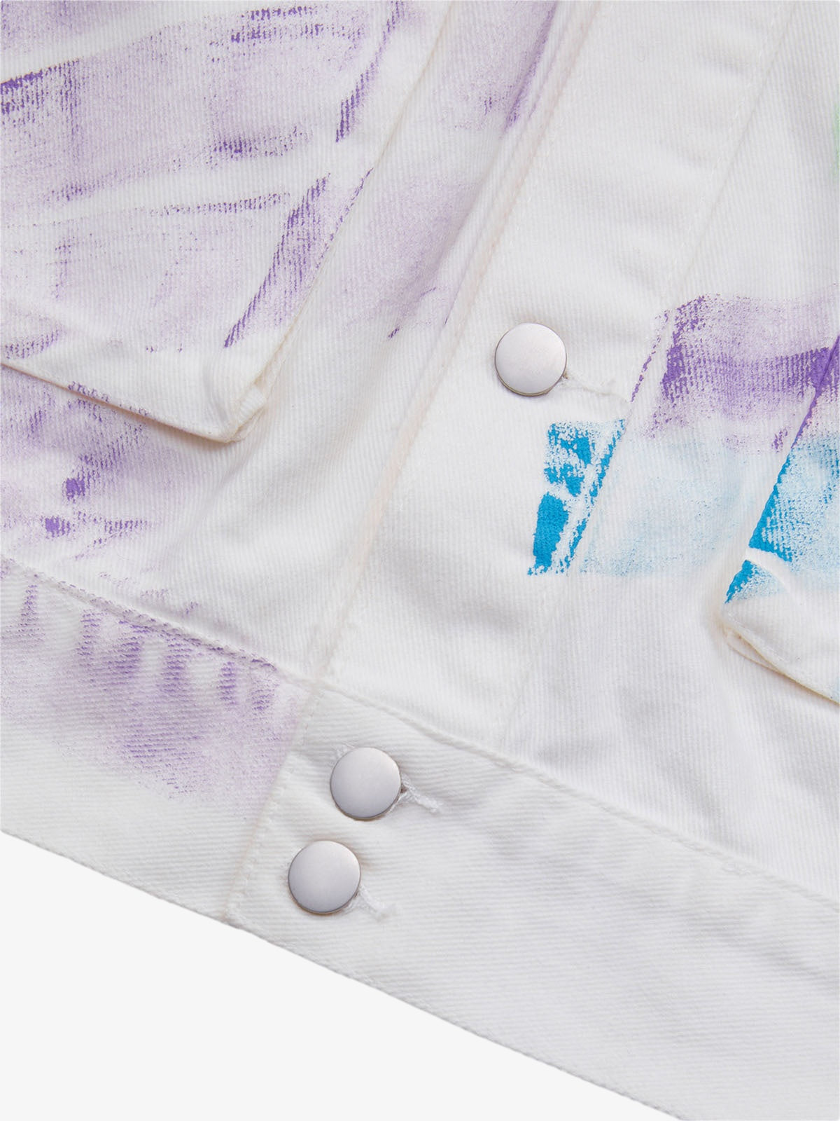 Thesupermade Hip-hop Hand-painted Graffiti Denim Jacket - 2010 