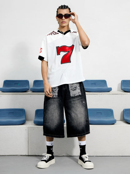 Original "SUPER 7" V-Neck Jersey T-SHIRT - 2400 