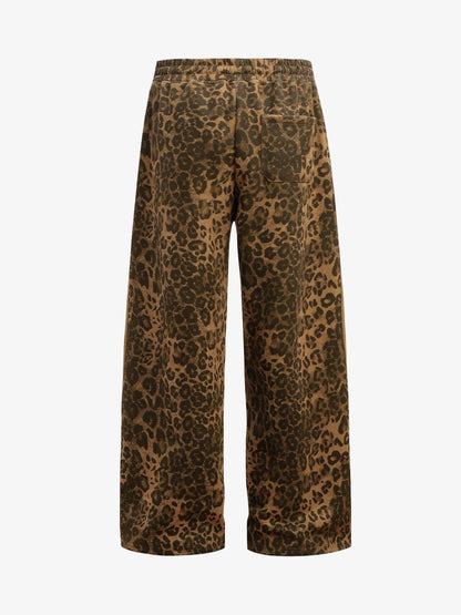 Thesupermade Cheetah Print Suede Tracksuit - 2277 