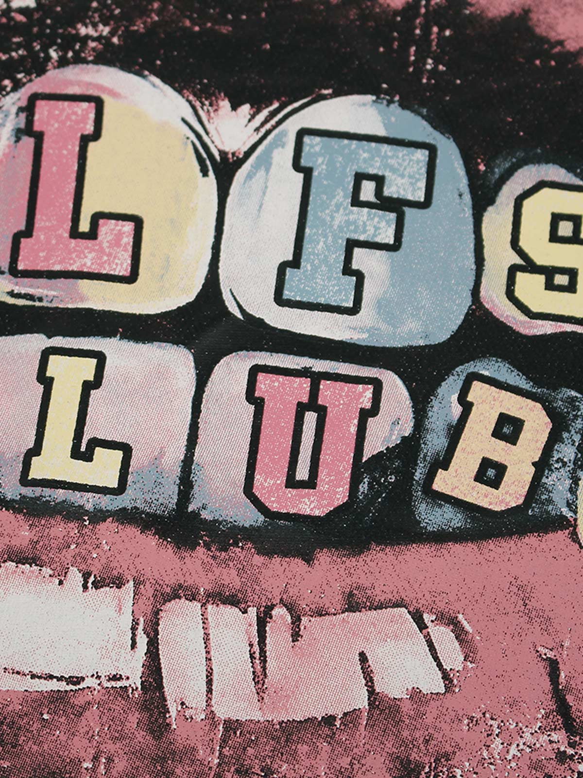 Retro Letter Lip Graphic T-Shirt 