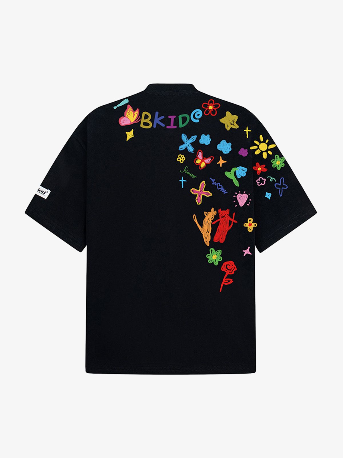 Retro Graffiti Hand-Painted T-Shirt 