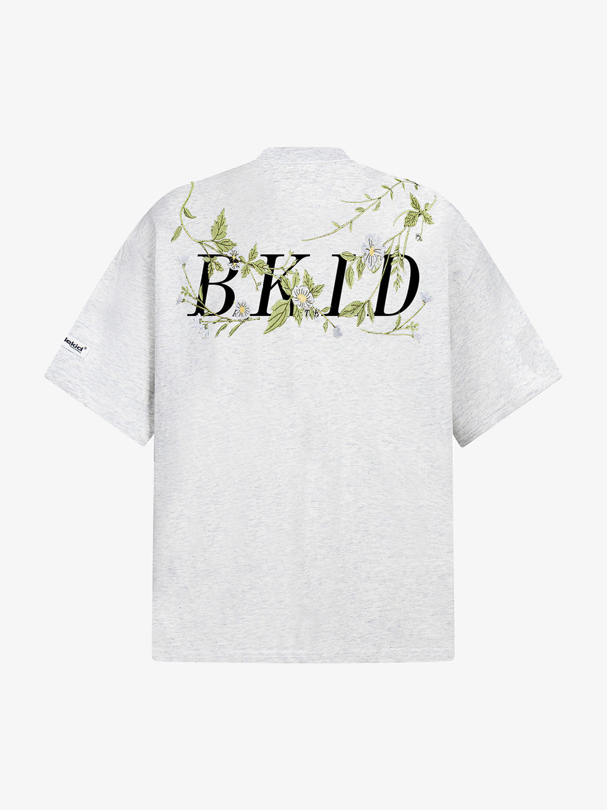 Floral Embroidered Oversized Short Sleeve T-Shirt 