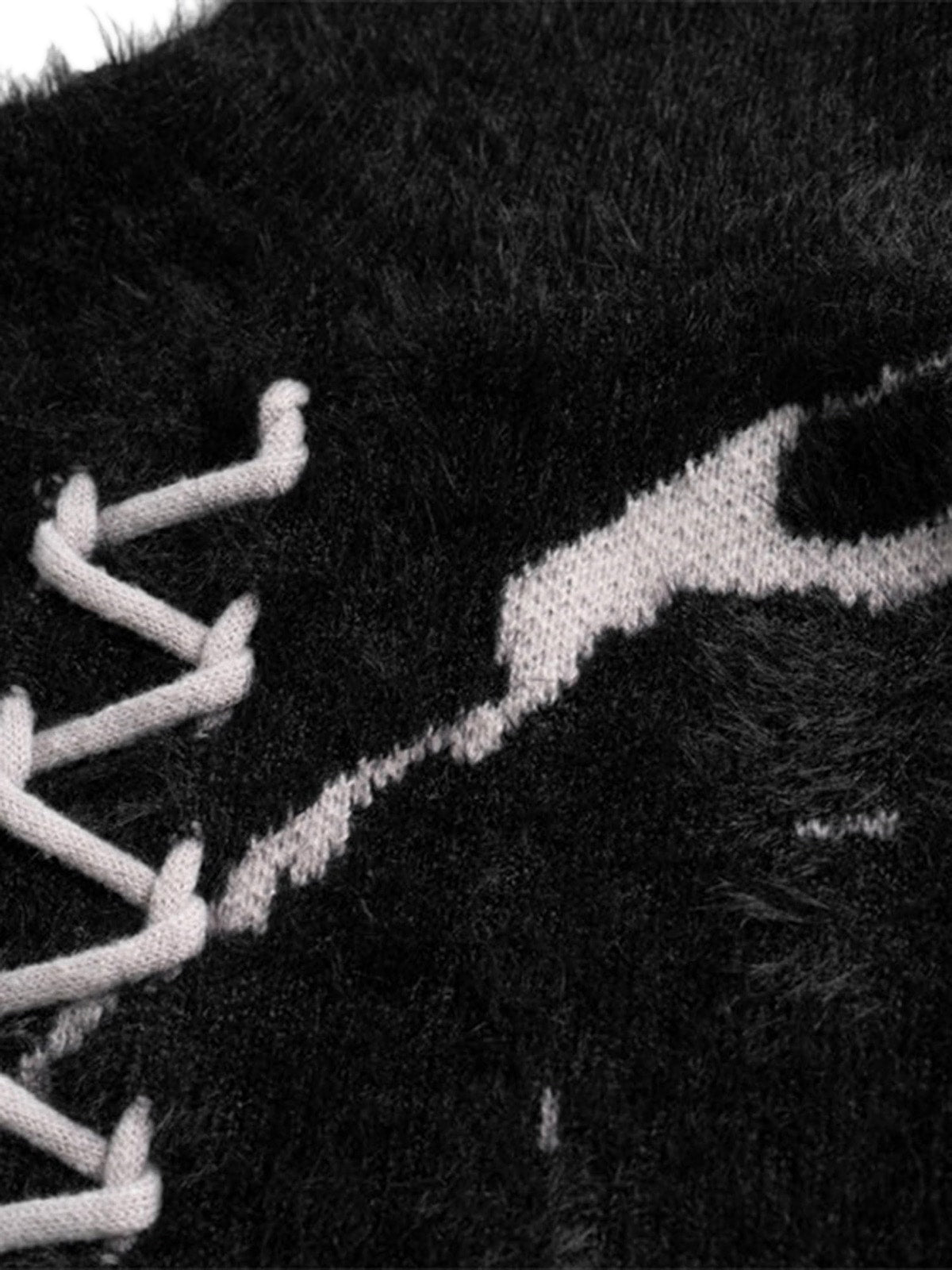 Thesupermade Ripped Knit Turtleneck Sweater - 1525 