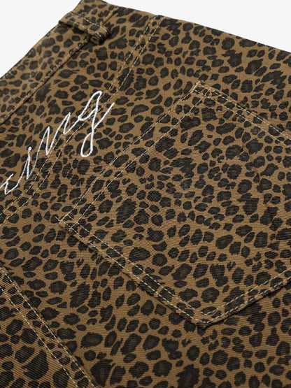 Cheetah Print Baggy Barrel Jorts 