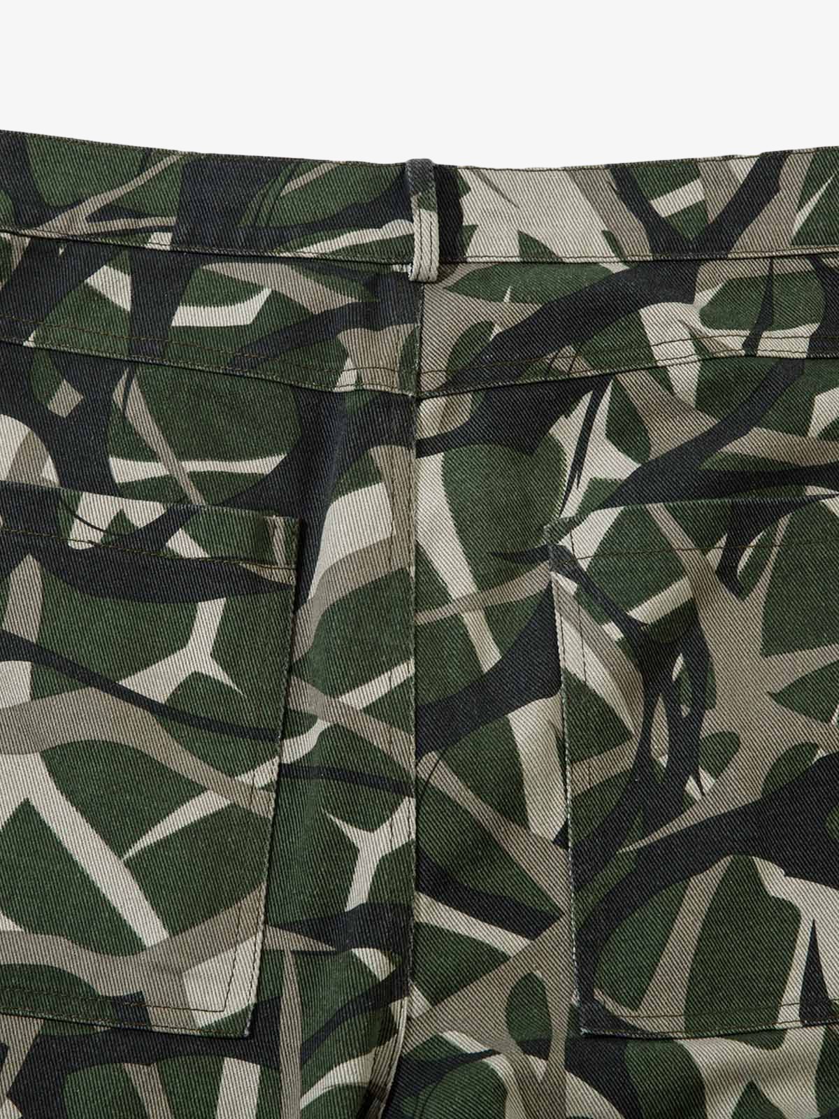 Camouflage Multi-Pocket Cargo Pants 