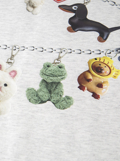 Fun Cartoon Print T-Shirt 