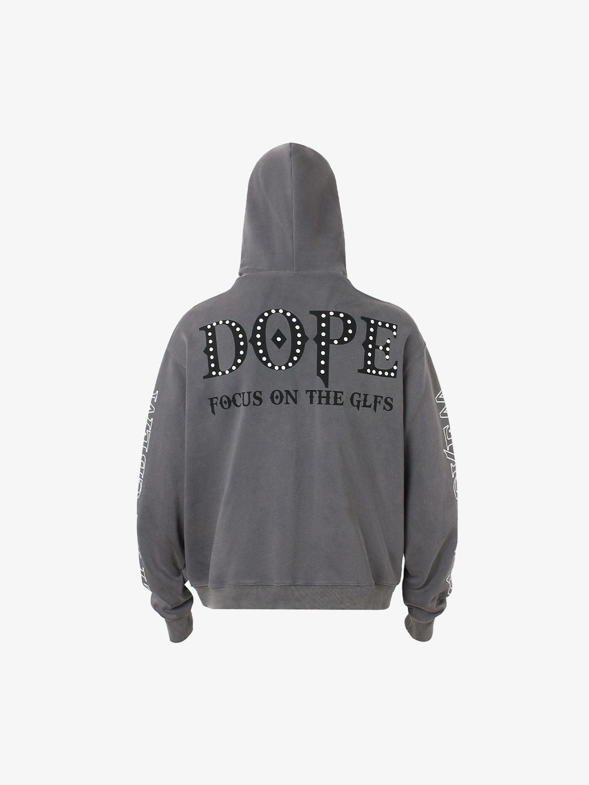 Thesupermade Rivet-adorned Graphic Hoodies 