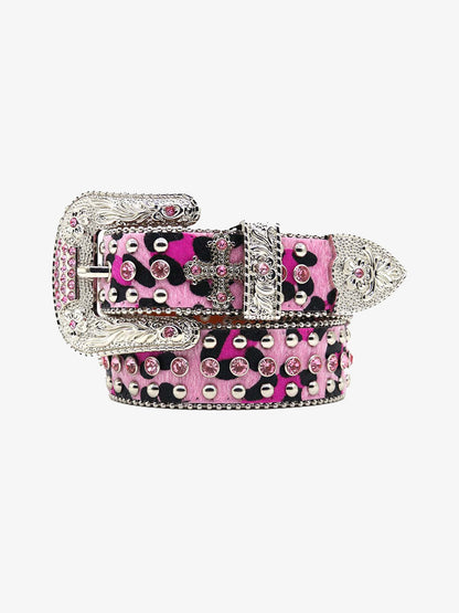Punk Style Hotfix Rhinestone Belt