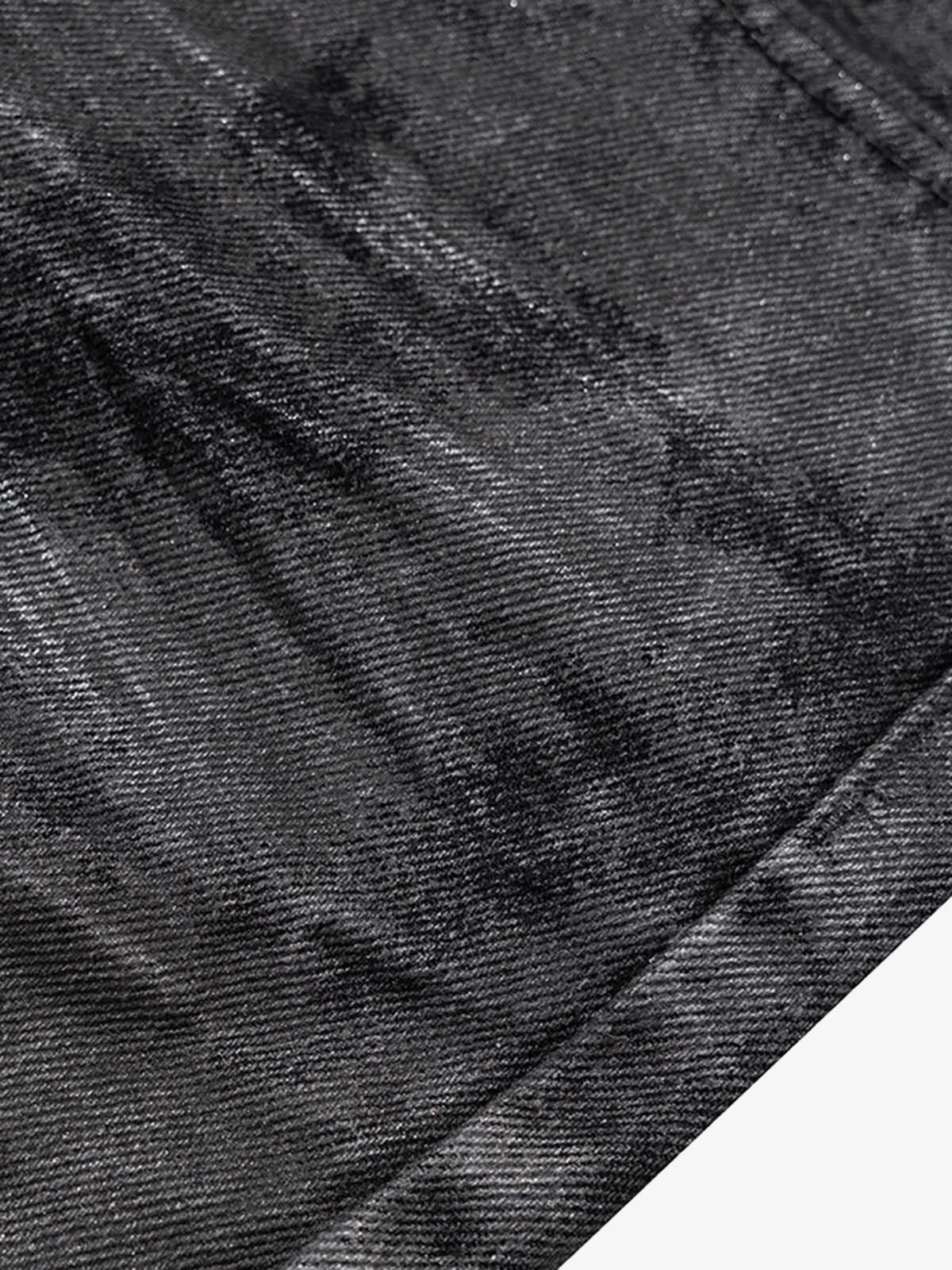 Retro Hand-Brushed Glitter Flare Jeans 