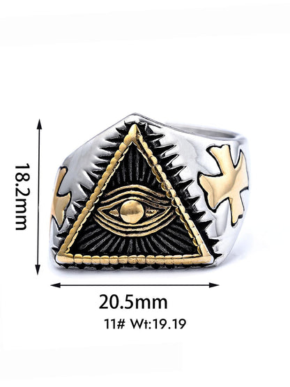 Triangle Eye Steel Ring