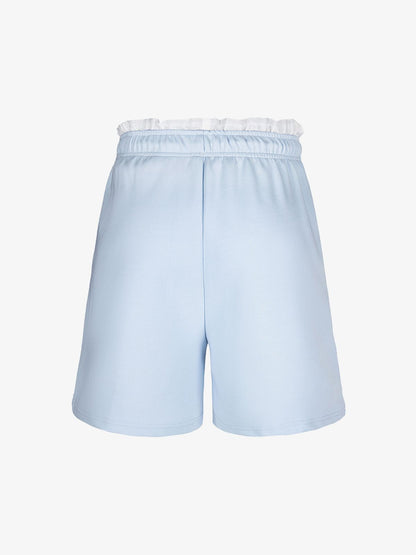 Elastic Letter Double Waist Shorts 