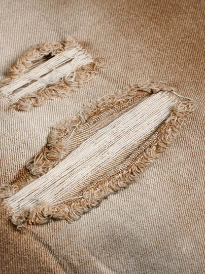 Street Ripped Dirty Dye Jeans 