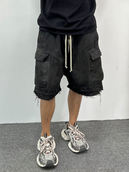 Street RO Washed Denim Cargo Jort 