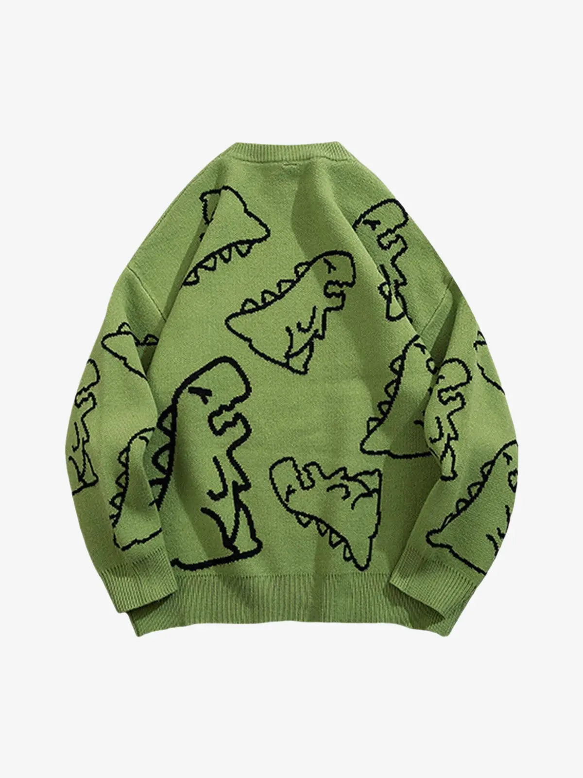 Thesupermade Cartoon Dinosaur Printed Sweater - 1004 