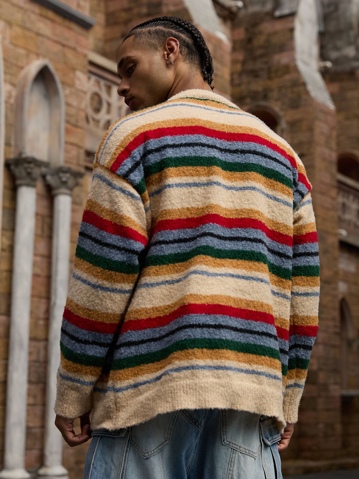 Thesupermade Vintage Striped Sweater - 2344 