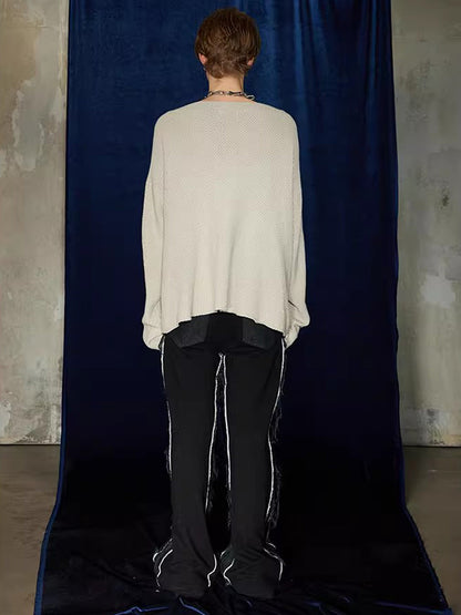 Thesupermade Star Cutout Boatneck Sweater 