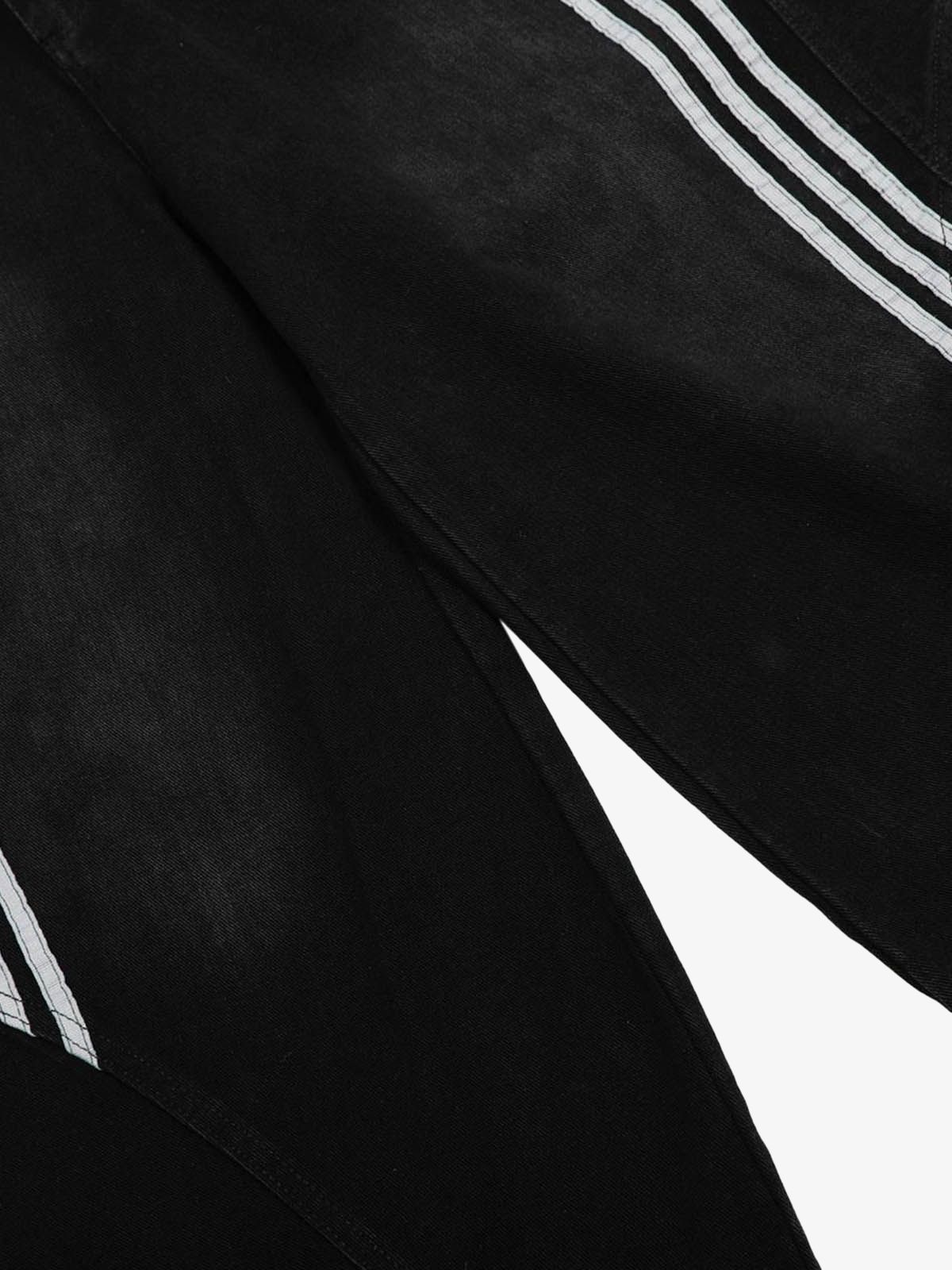 Striped Stitching Barrel Jeans - 2423 