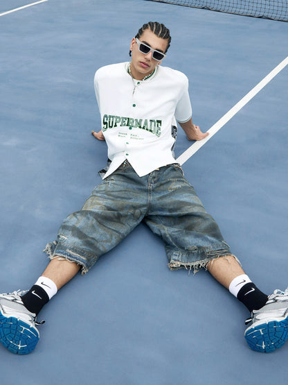 Original Camouflage Spliced Baseball T-Shirt - 2350 