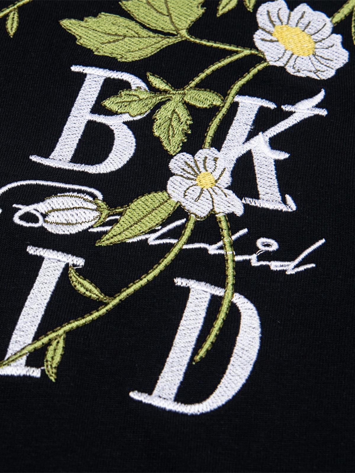 Floral Embroidered Oversized Short Sleeve T-Shirt 