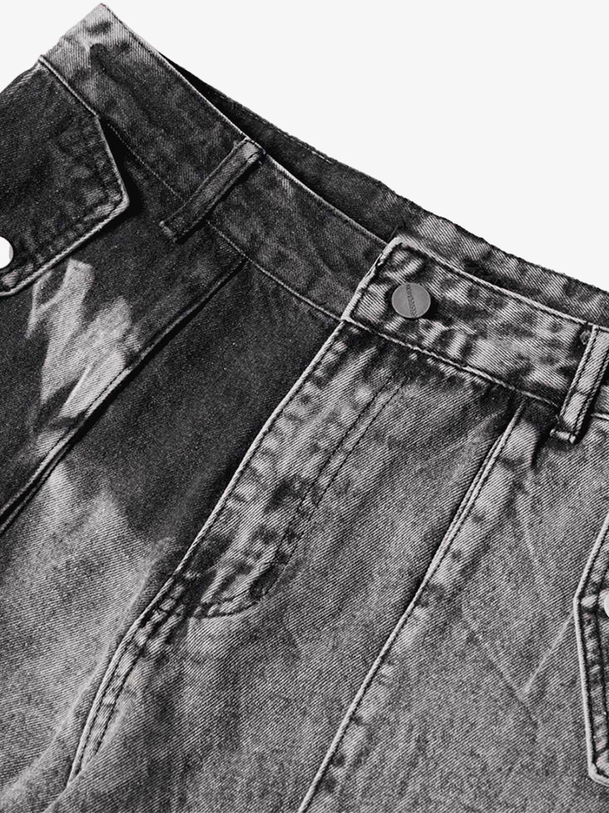 Thesupermade High Street Washed Distressed Work Jeans - 2163 