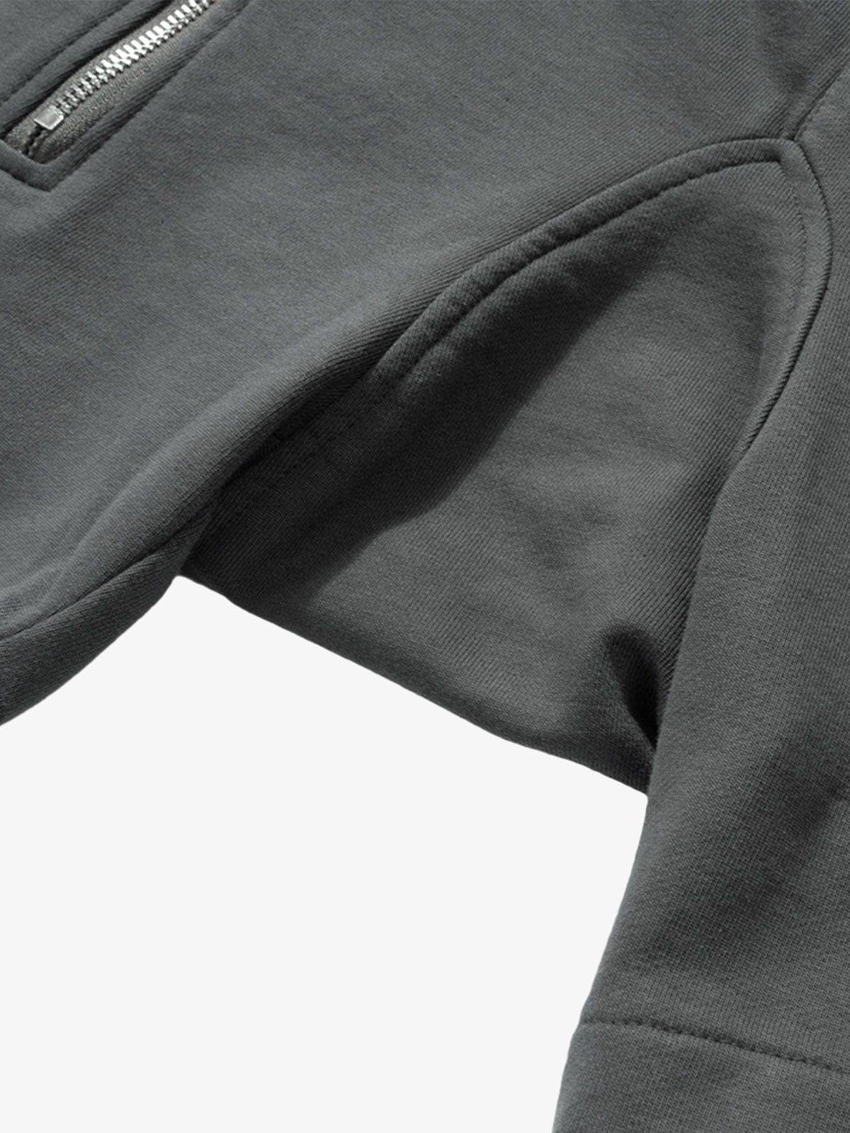 Retro Functional Zipper Slit Jort 