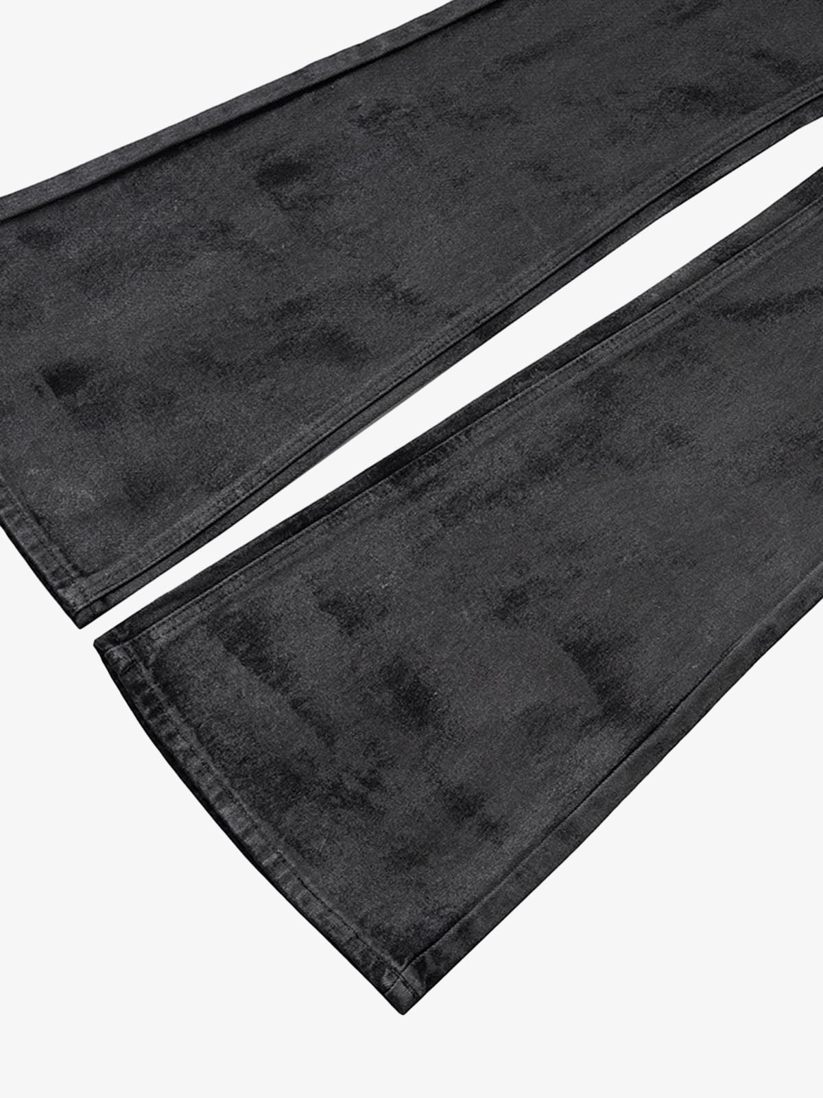 Retro Hand-Brushed Glitter Flare Jeans 