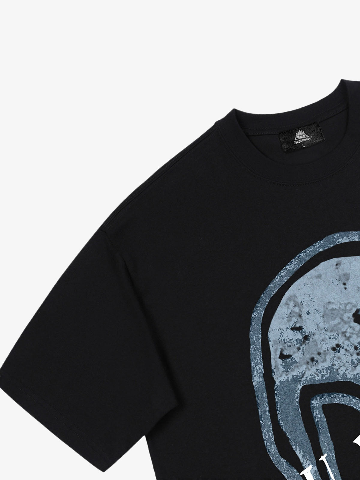 Thesupermade Hip-hop High Street Creative Portrait Print T-shirt 