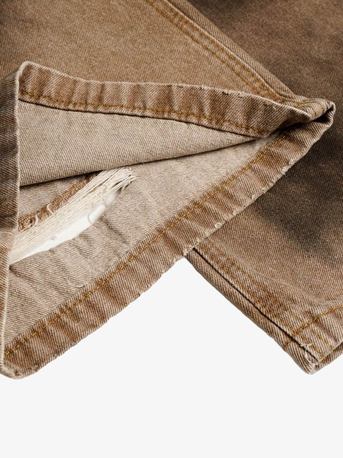 Street Ripped Dirty Dye Jeans 