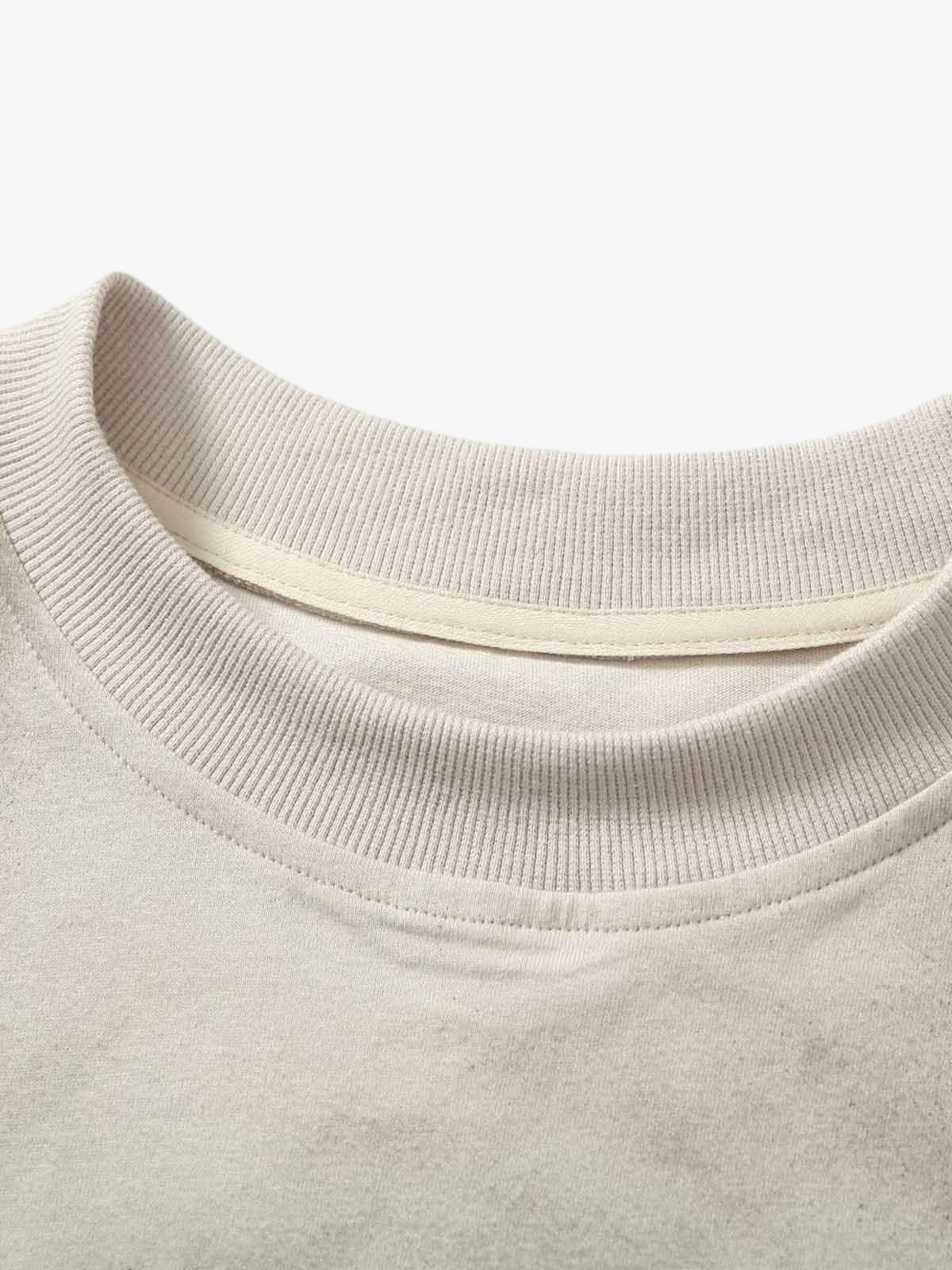 Vintage Washed Graphic Distressed Vest 