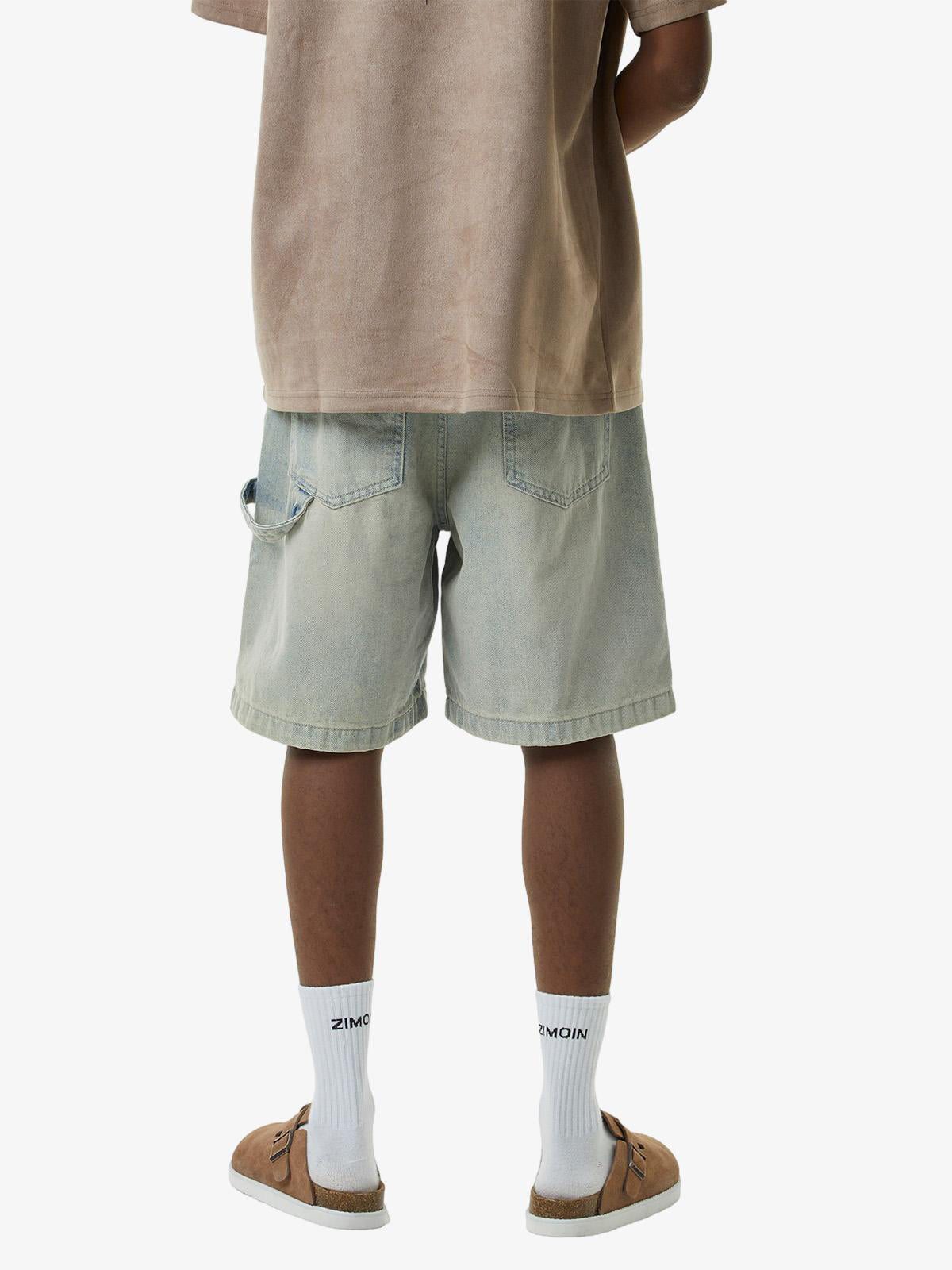 Thesupermade Retro Washed Hip-Hop Shorts 