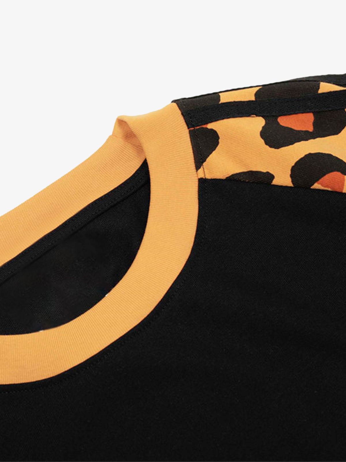 Cheetah Print Raglan Sleeve T-Shirt 