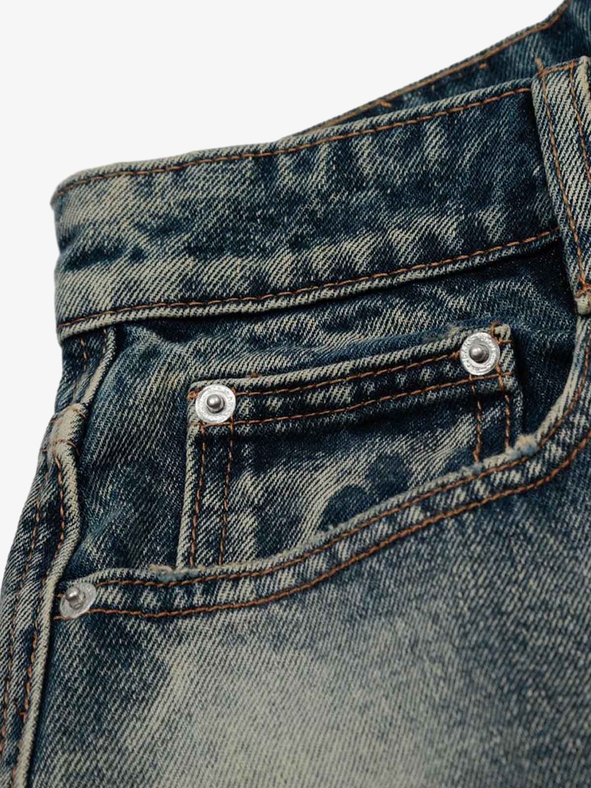 Retro Spray Monkey Washed Baggy Jorts 