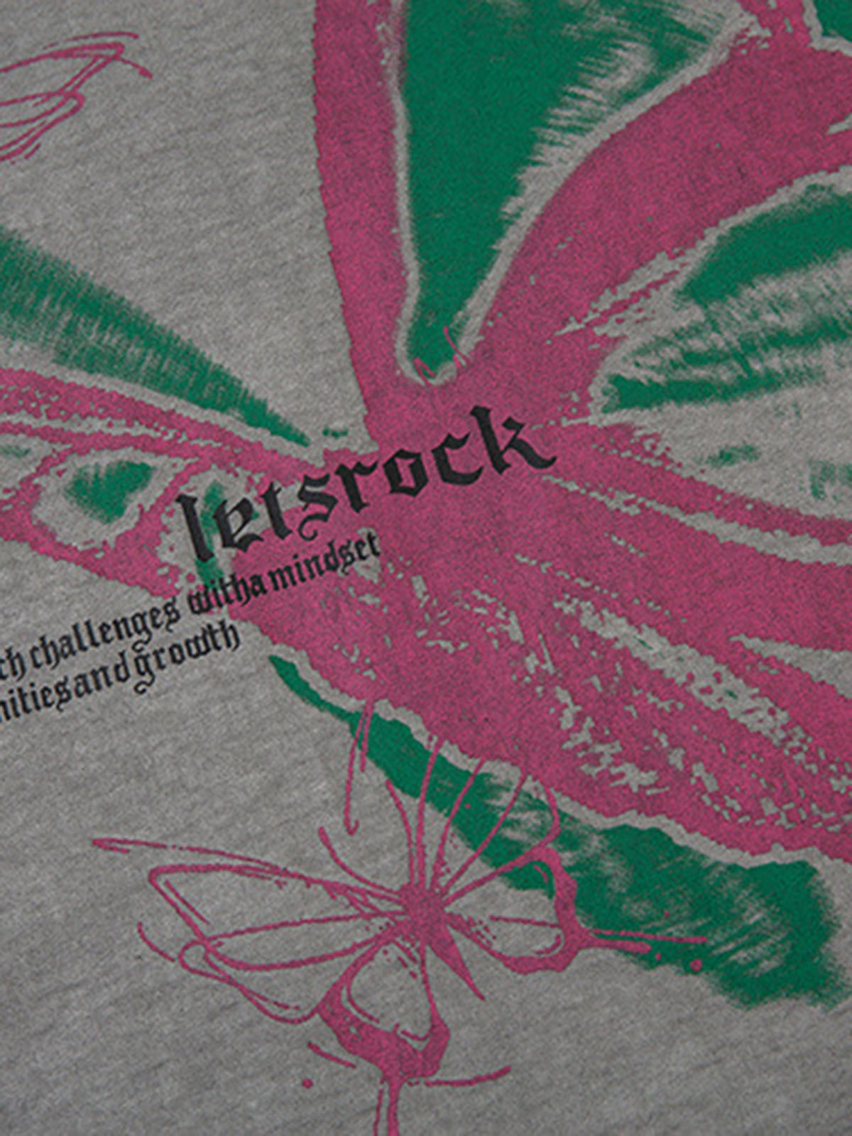 Raw Edge Butterfly Print Vest 