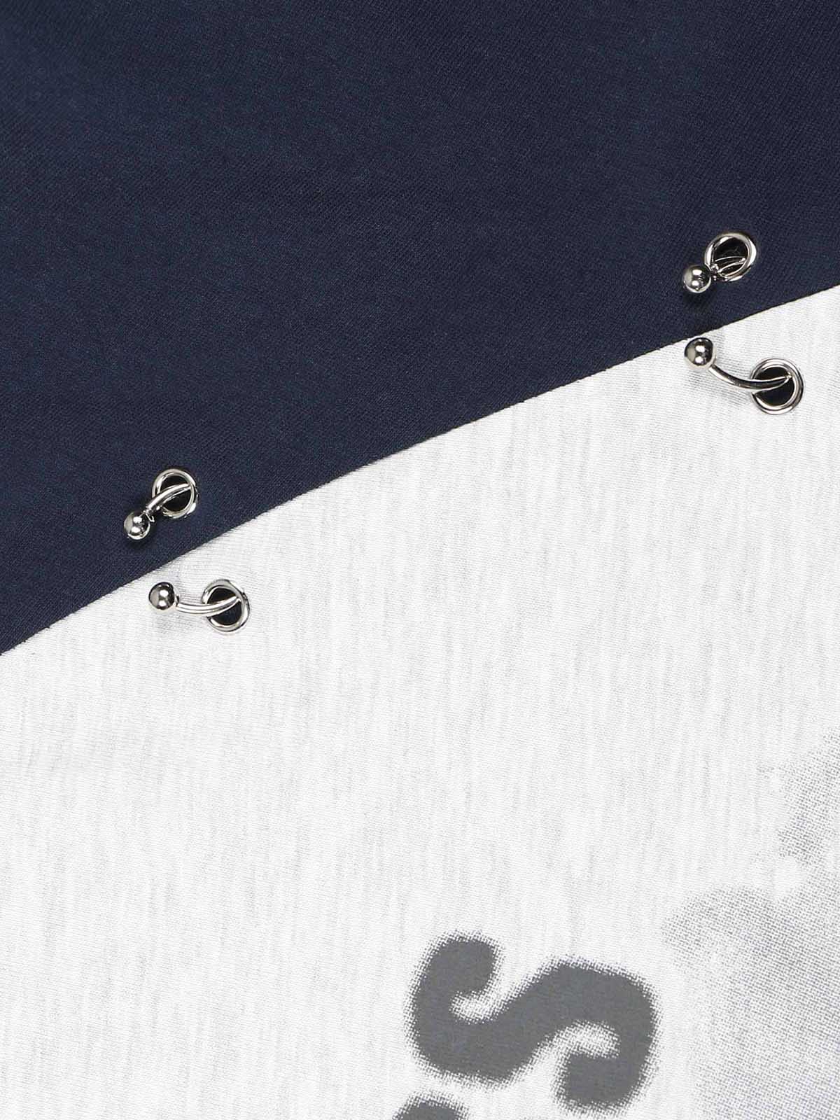 Thesupermade Splatter Eyelet Studded Long Sleeve T-shirt 