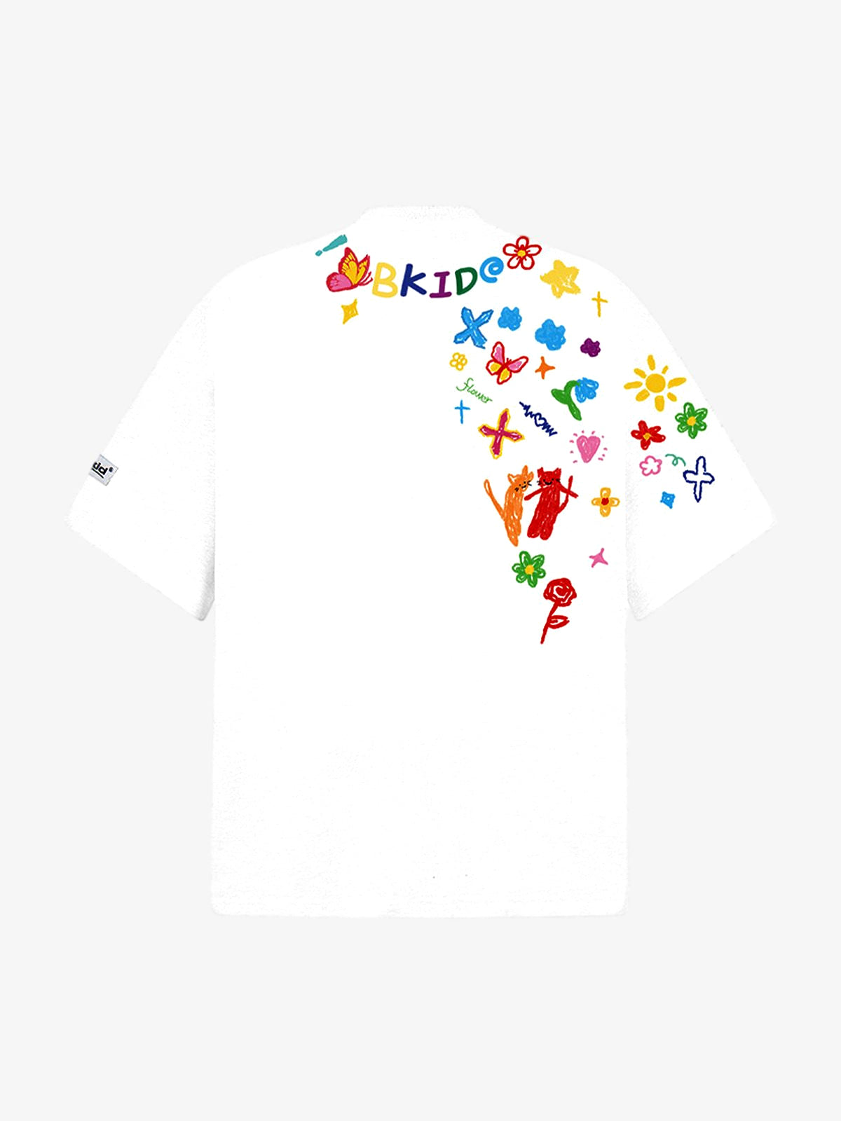 Retro Graffiti Hand-Painted T-Shirt 