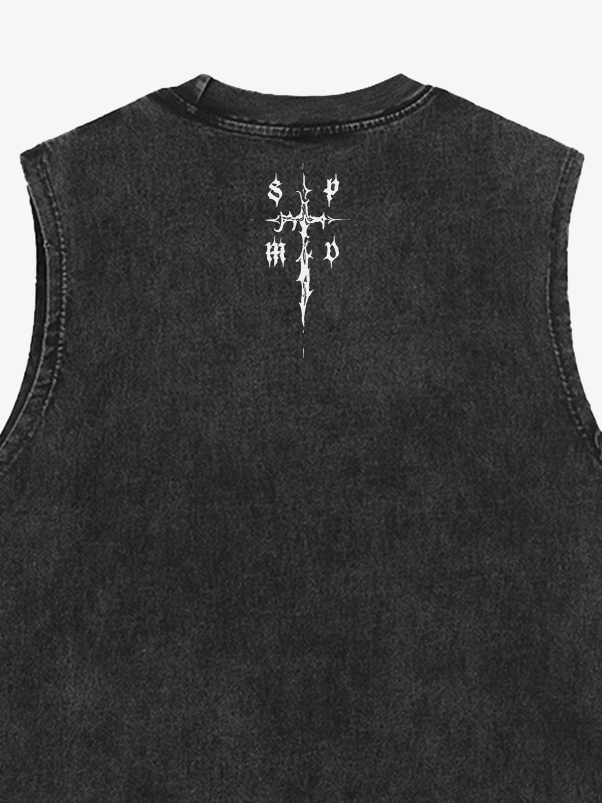 Original Edgy Cross Graphic Vest 