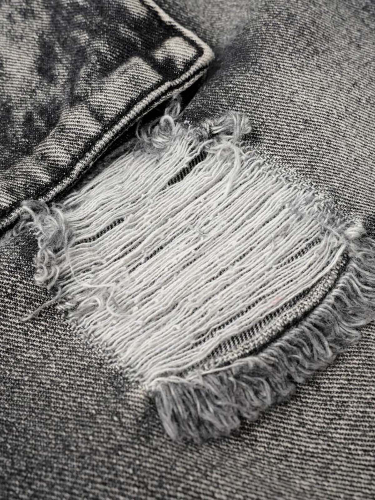 Distressed Cargo Denim Shorts - 2378 