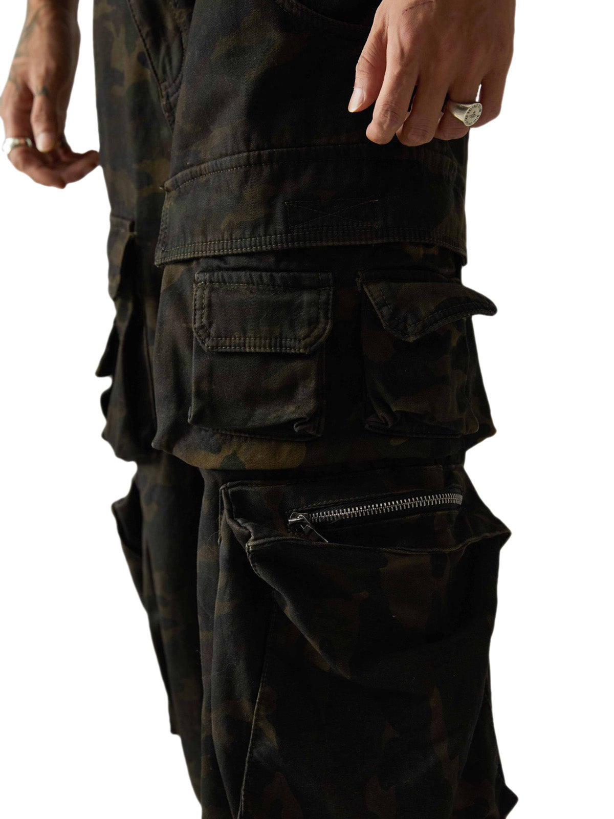 Wasteland Style Camouflage Baggy Cargo Pants - 2384 