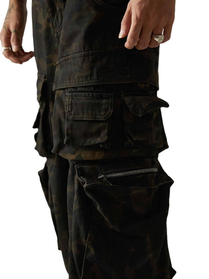 Wasteland Style Camouflage Baggy Cargo Pants - 2384 