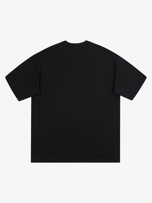 Thesupermade Hip-hop High Street Creative Portrait Print T-shirt 