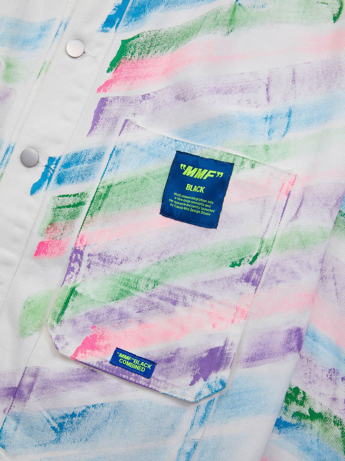 Thesupermade Hip-hop Hand-painted Graffiti Denim Jacket - 2010 