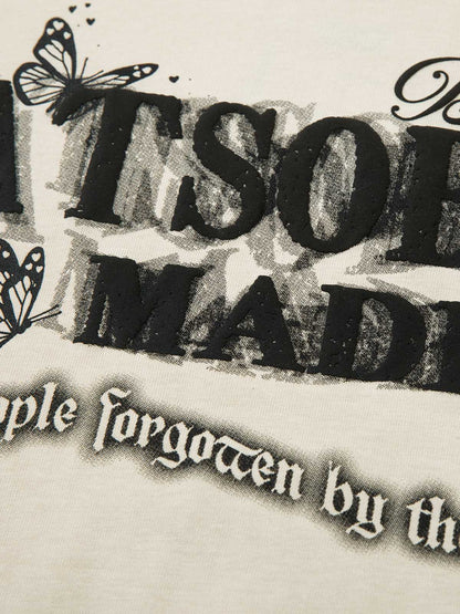 Thesupermade Star Chain Butterfly Long Sleeve T-shirt 