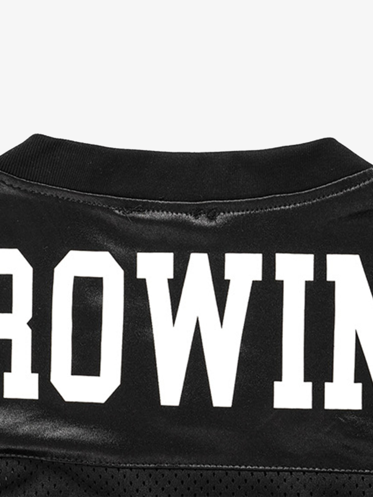 Jersey Print V-Neck Oversize Short Sleeve T-shirt 