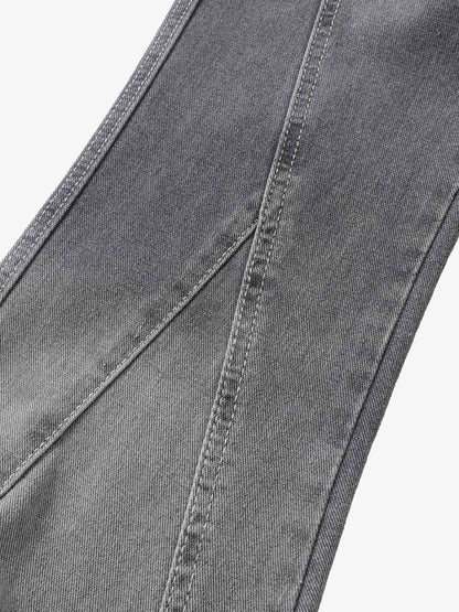 Washed Gradient Flared Jeans 