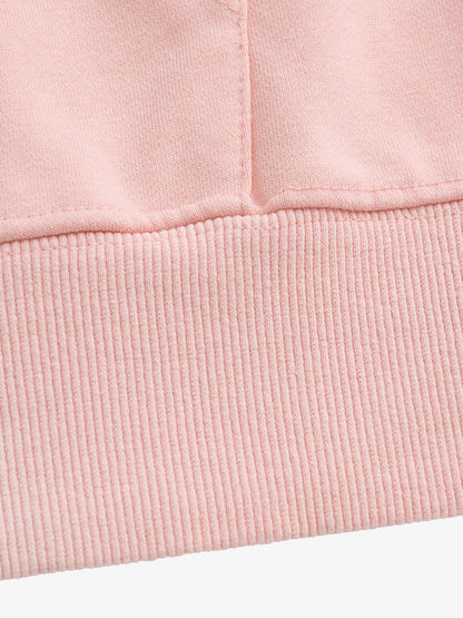 Heavy Washed Letter Print Hoodie 