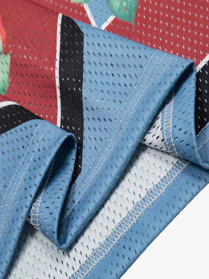 Floral Print Jersey V Neck T-Shirt 