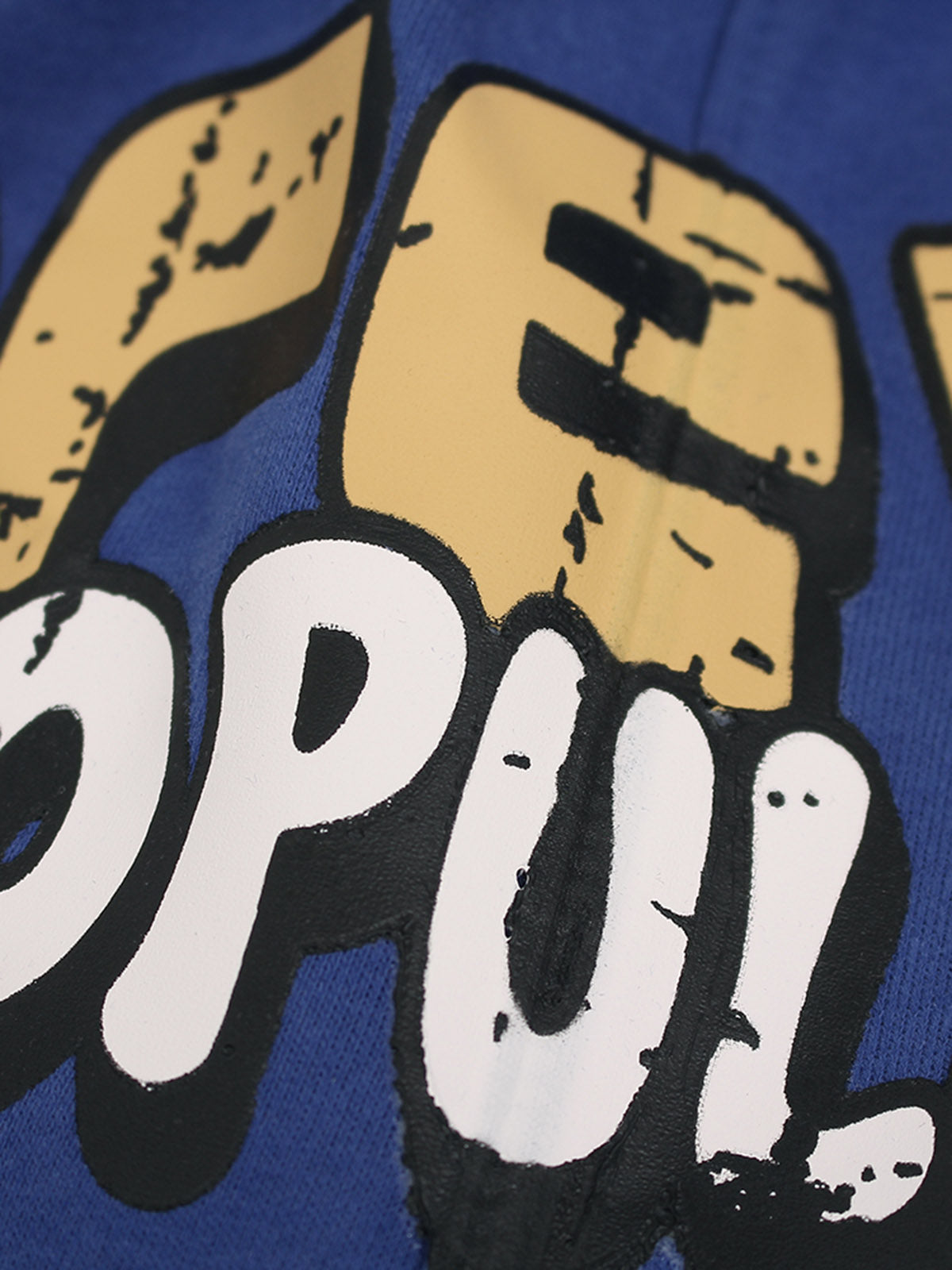 Graffiti Drawstring Cotton Shorts 