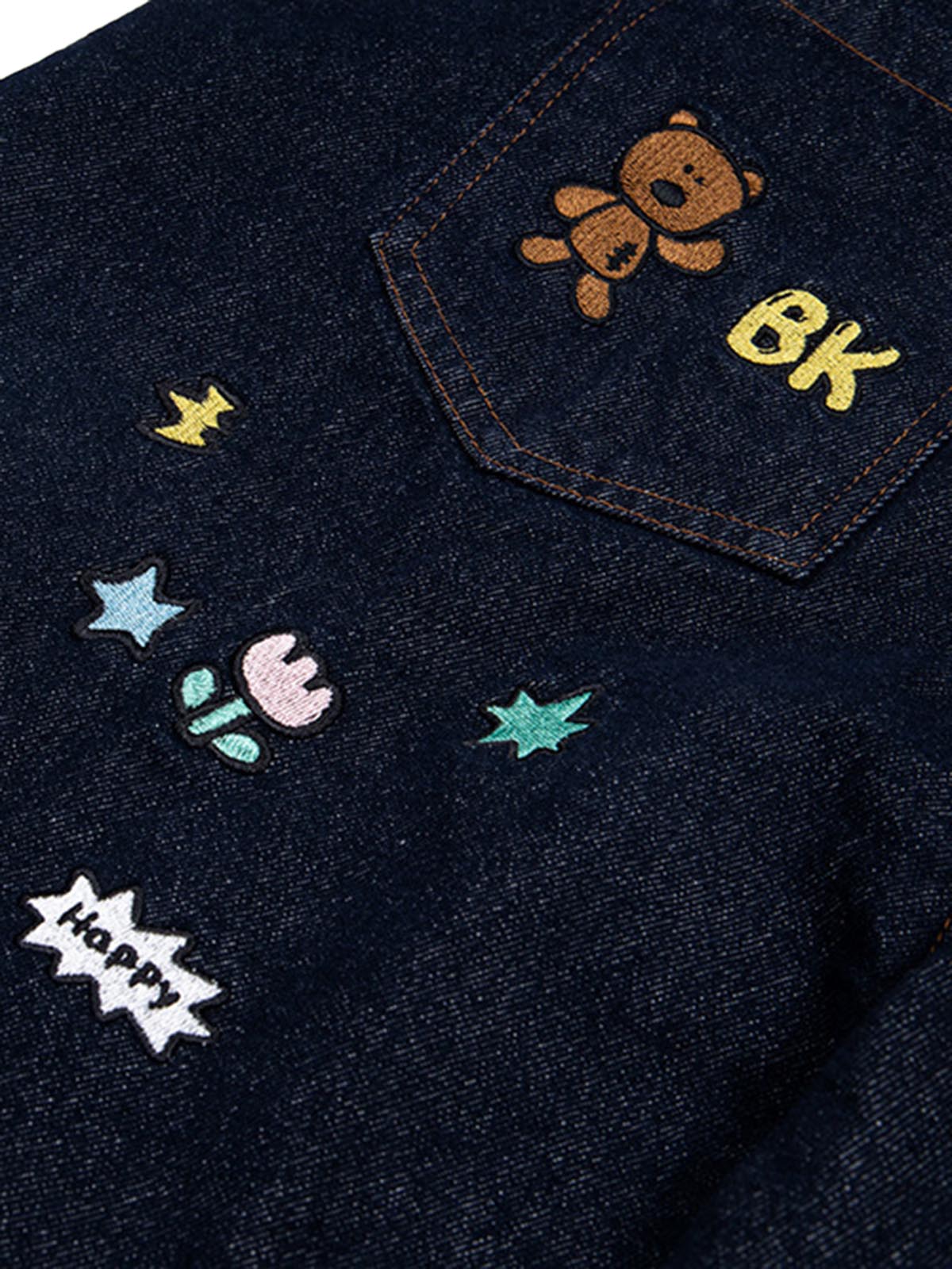 Fun Embroidered Barrel Jeans 