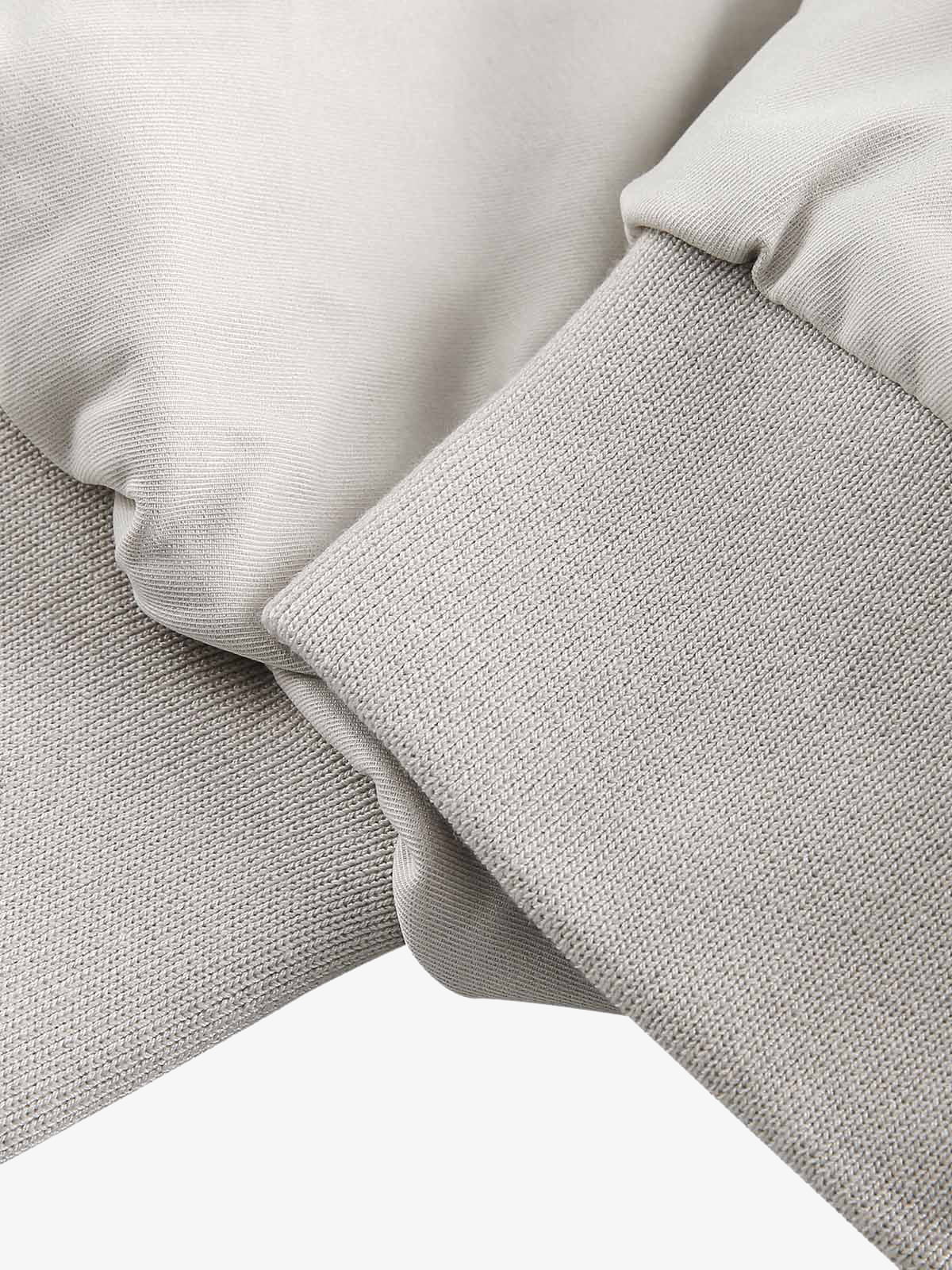 Faux Two-Piece Multi Pocket Spliced Hooded Bomber Jacket 